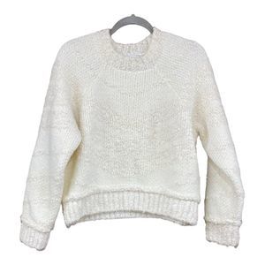 Topshop Cream Crew Neck Sweater